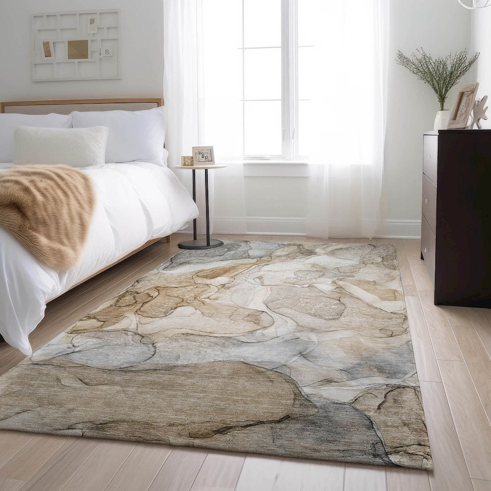 Premium Machine Washable Mayfield  Beige 10' x 14' Rug