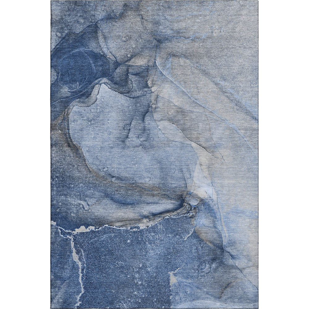 Premium Machine Washable Mayfield  Navy 10' x 14' Rug