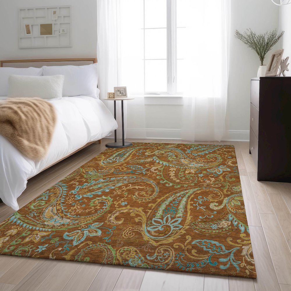 Premium Machine Washable Mayfield  Paprika 10' x 14' Rug