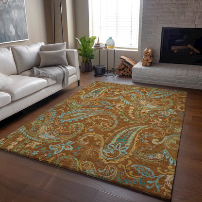 Premium Machine Washable Mayfield  Paprika 10' x 14' Rug