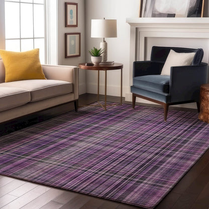 Premium Machine Washable Mayfield  Purple 10' x 14' Rug
