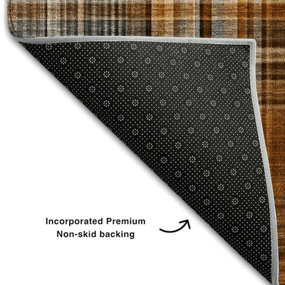 Premium Machine Washable Mayfield  Terracotta 8' x 8' Round Rug