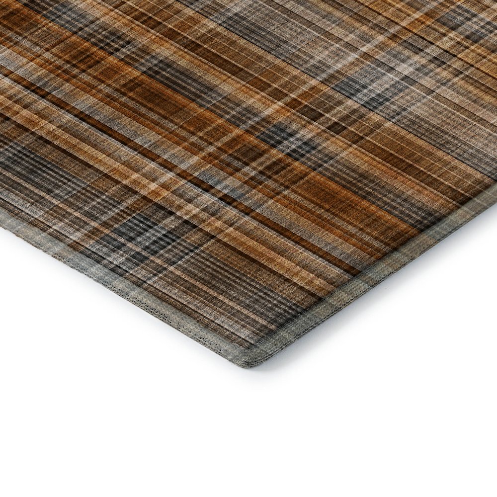 Premium Machine Washable Mayfield  Terracotta 8' x 8' Round Rug