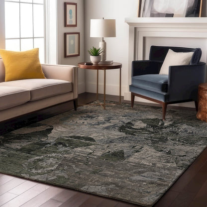 Premium Machine Washable Mayfield  Gray 10' x 14' Rug