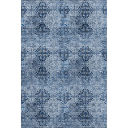 Premium Machine Washable Mayfield  Navy 10' x 14' Rug