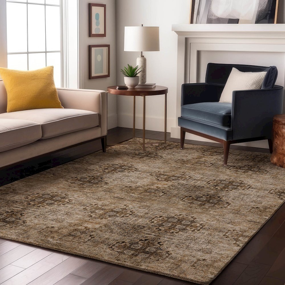 Premium Machine Washable Mayfield  Taupe 10' x 14' Rug