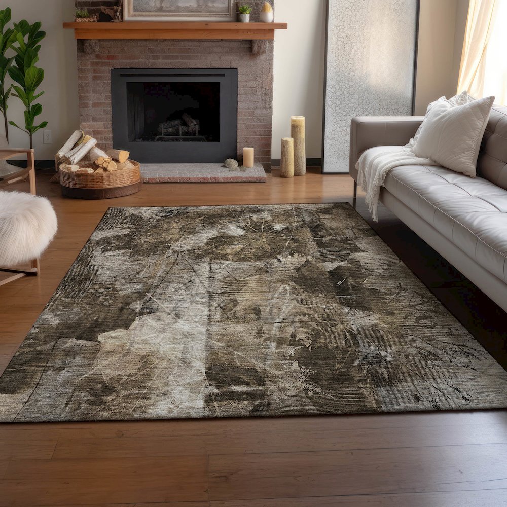 Premium Machine Washable Mayfield  Taupe 10' x 14' Rug