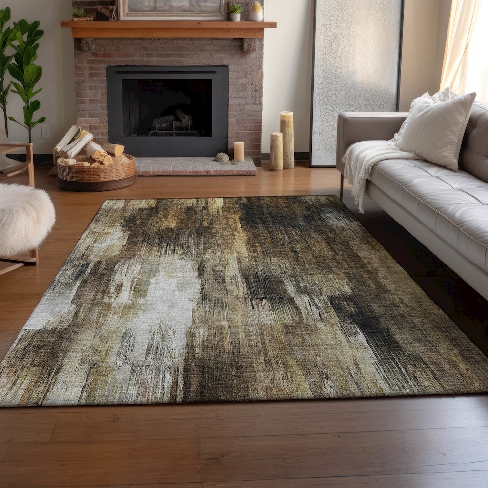 Premium Machine Washable Mayfield  Chocolate 10' x 14' Rug