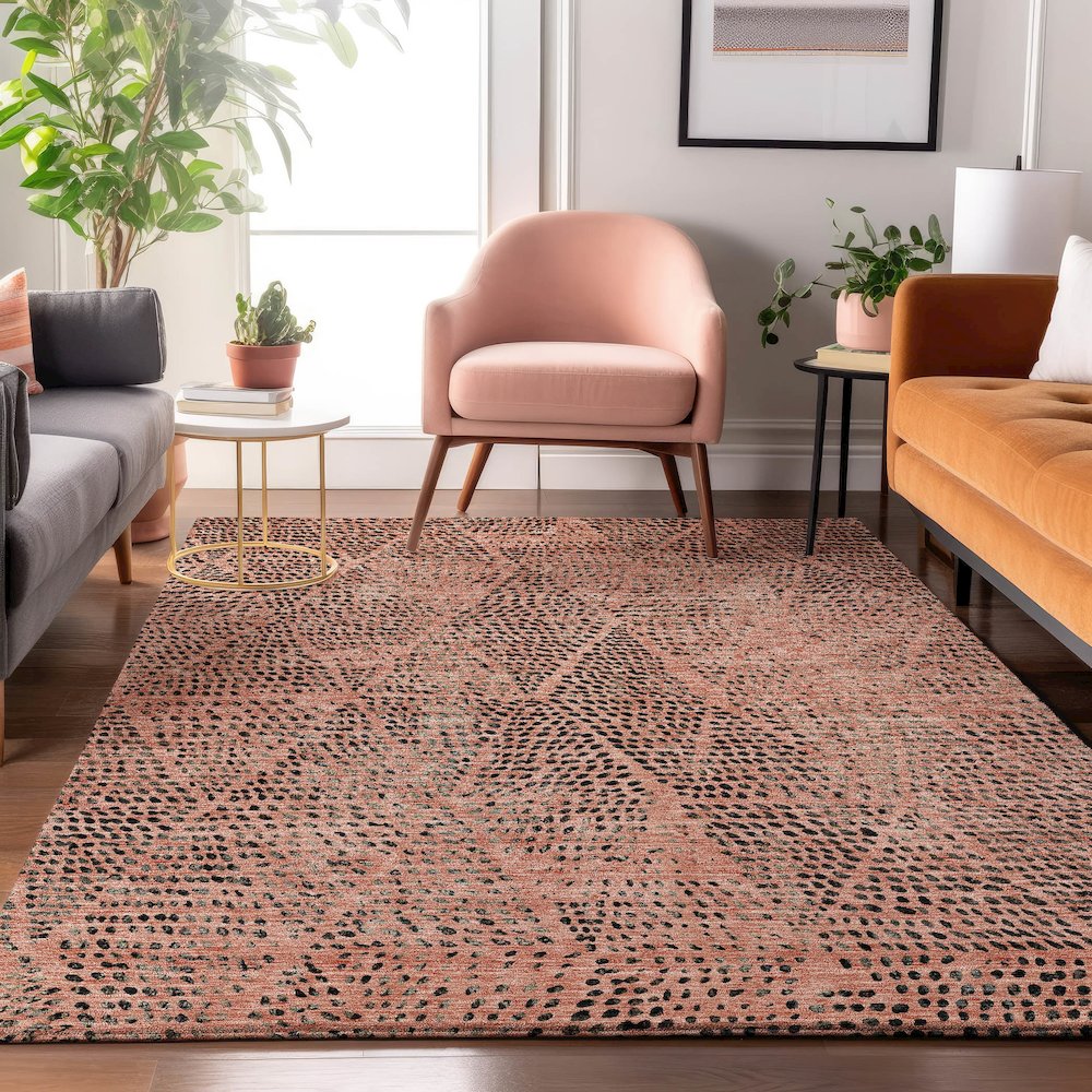 Premium Machine Washable Mayfield  Salmon 10' x 14' Rug