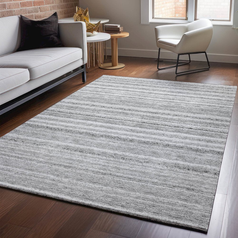 Premium Machine Washable Mayfield  Gray 10' x 14' Rug