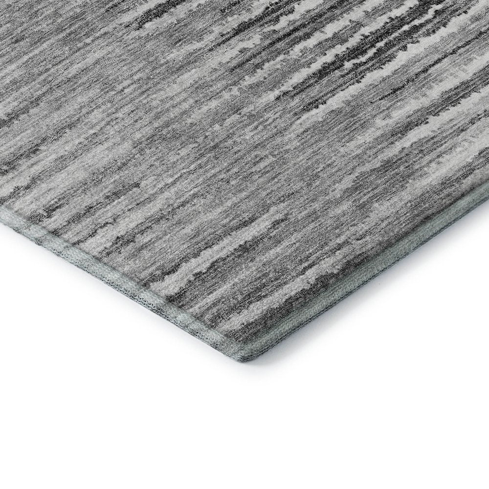 Premium Machine Washable Mayfield  Silver 8' x 8' Round Rug