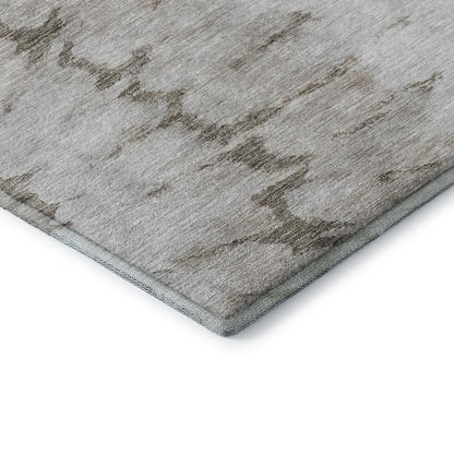 Premium Machine Washable Mayfield  Taupe 8' x 8' Round Rug