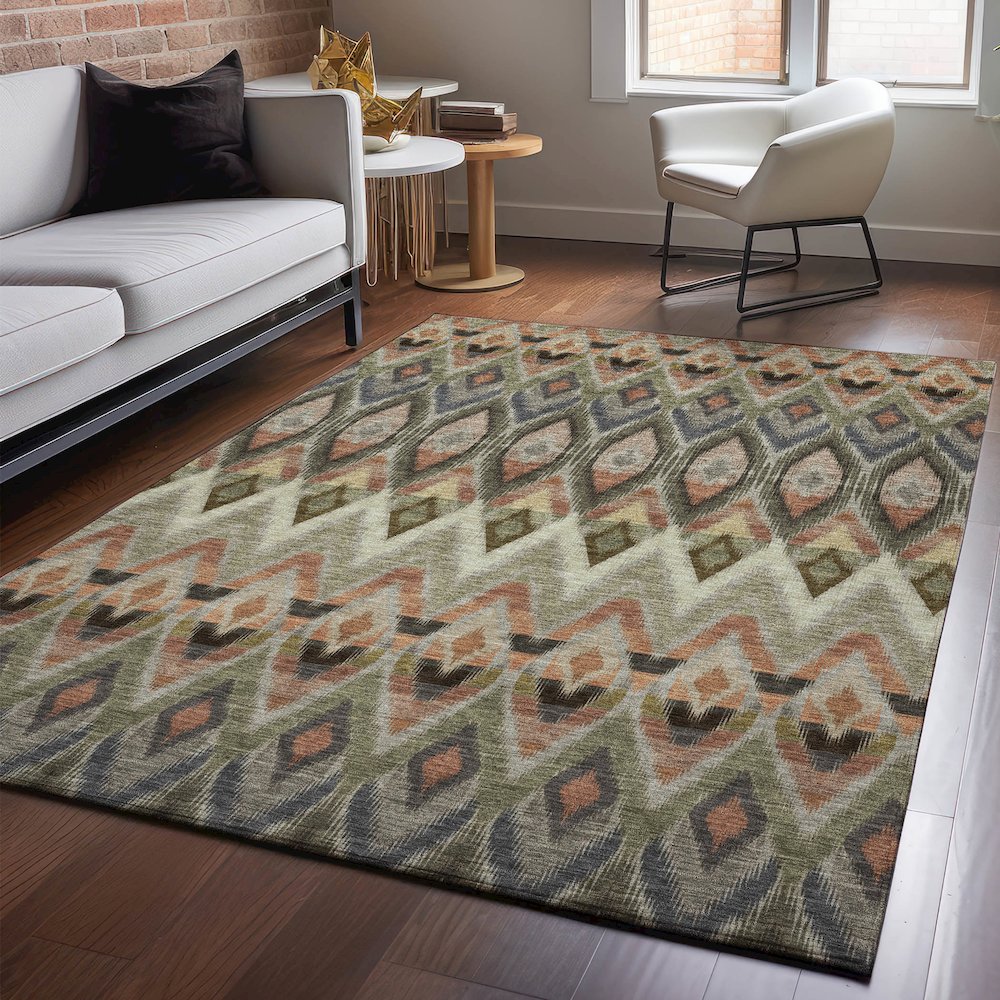 Premium Machine Washable Mayfield  Taupe 10' x 14' Rug