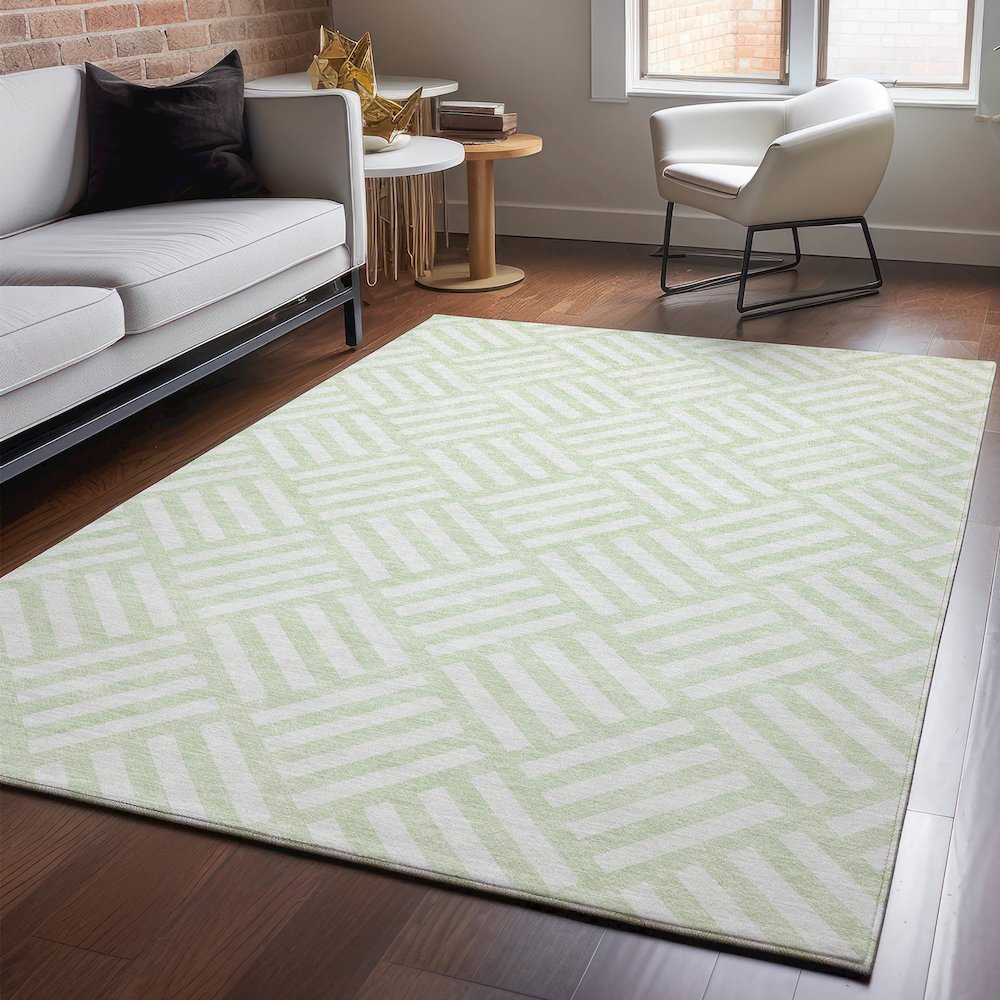 Premium Machine Washable Mayfield  Mint 10' x 14' Rug