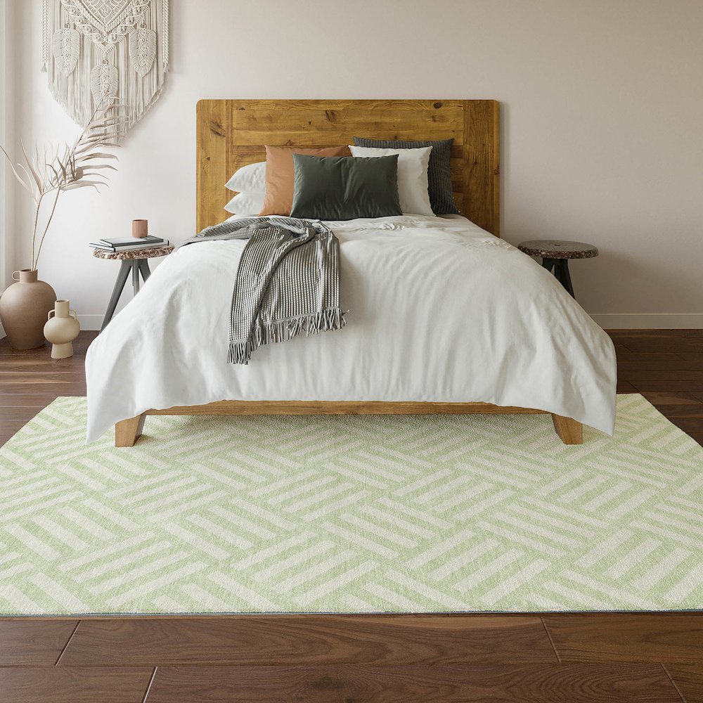 Premium Machine Washable Mayfield  Mint 10' x 14' Rug