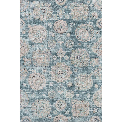 Premium Machine Washable Mayfield  Teal 10' x 14' Rug