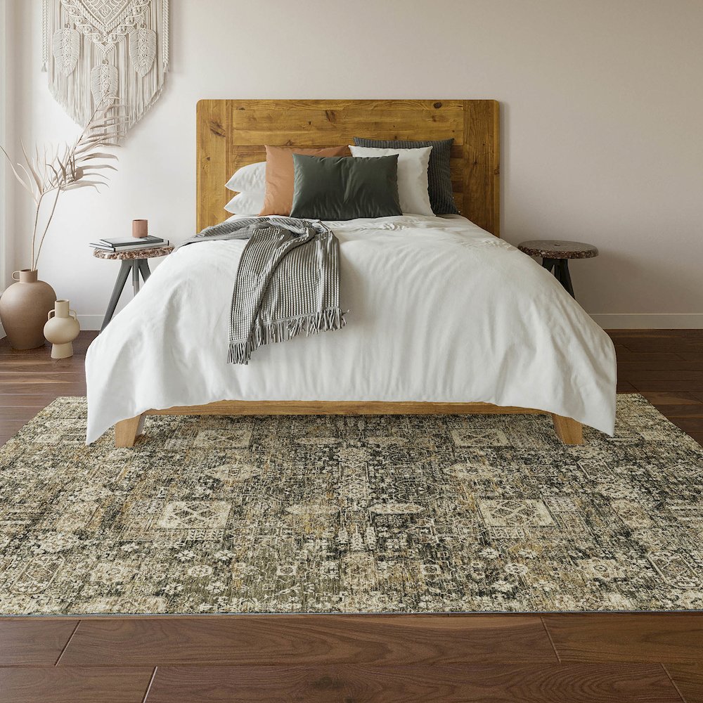 Premium Machine Washable Mayfield  Coffee 10' x 14' Rug