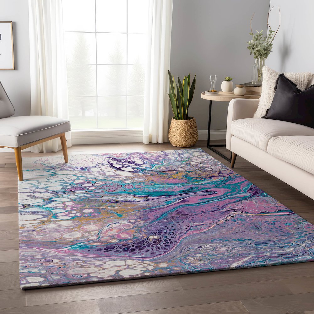 Premium Machine Washable Mayfield  Periwinkle 10' x 14' Rug