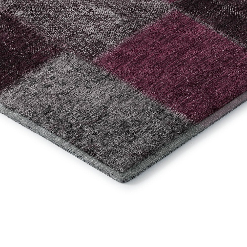 Premium Machine Washable Mayfield AMF663 Merlot 8' x 8' Round Rug