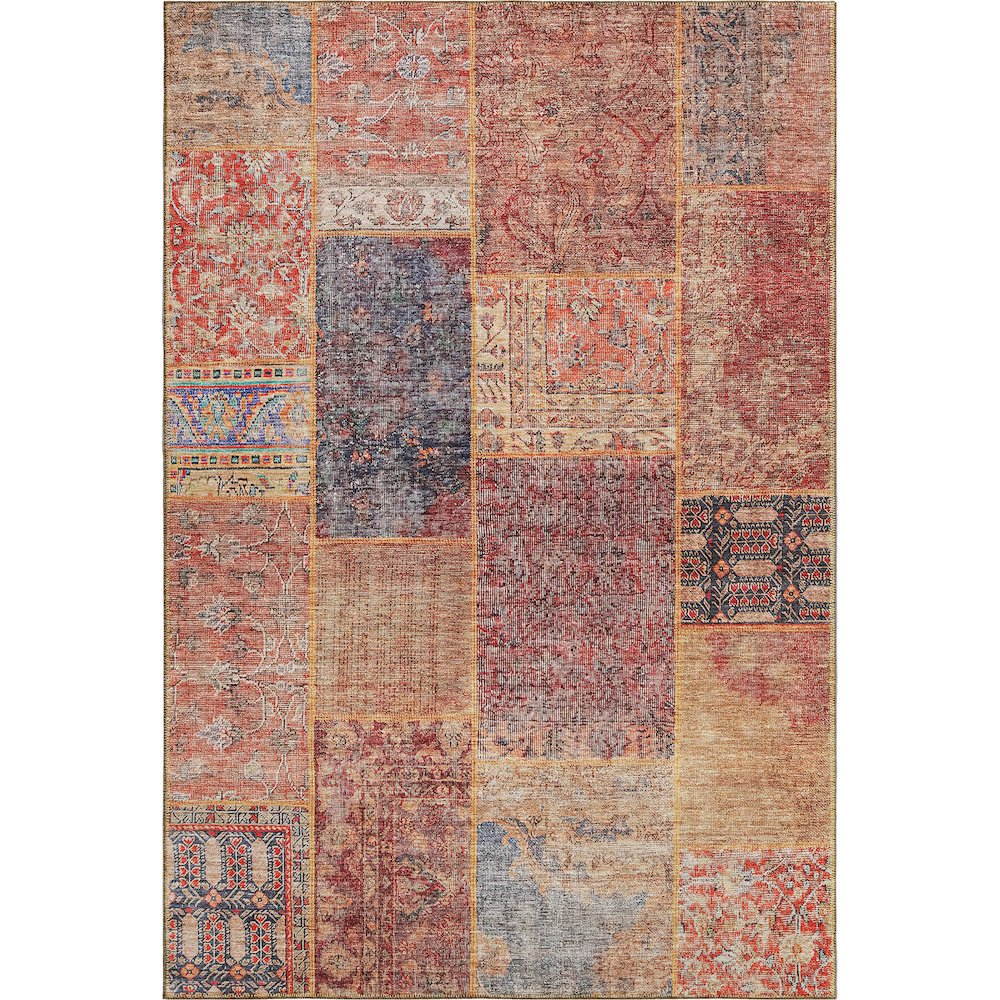 Premium Machine Washable Mayfield AMF669 Red 10' x 14' Rug