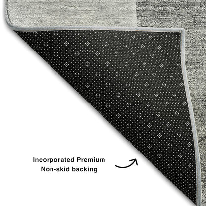 Premium Machine Washable Mayfield AMF672 Gray 8' x 8' Round Rug
