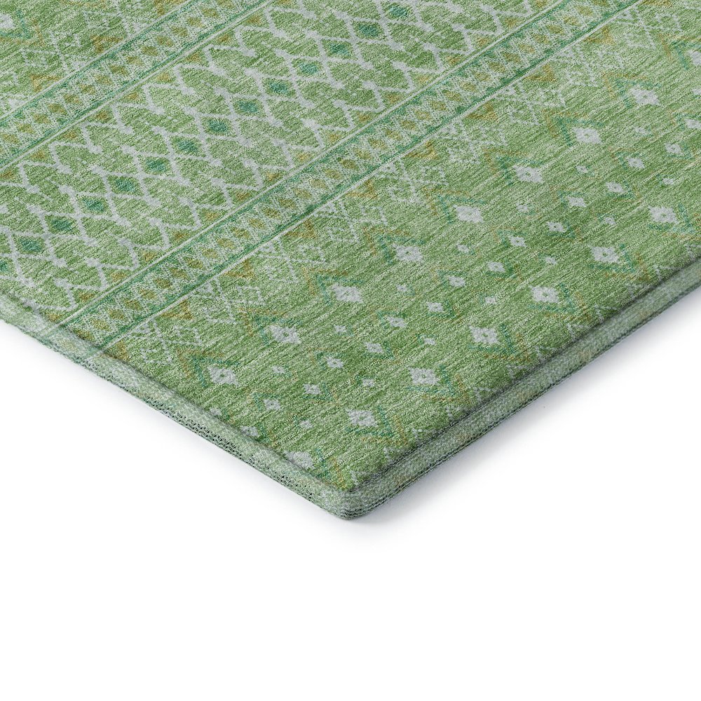 Premium Machine Washable Mayfield AMF709 Aloe 8' x 8' Round Rug