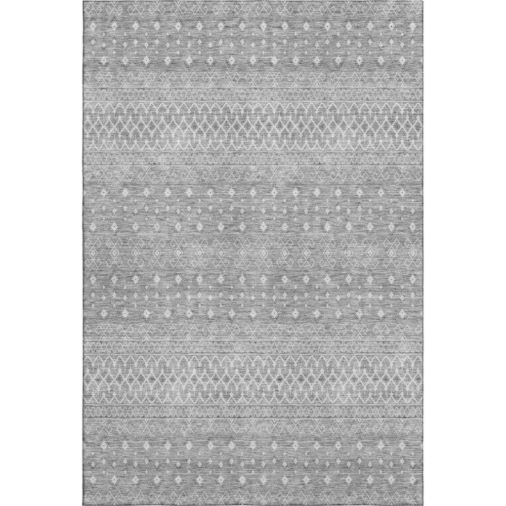 Premium Machine Washable Mayfield AMF709 Silver 10' x 14' Rug