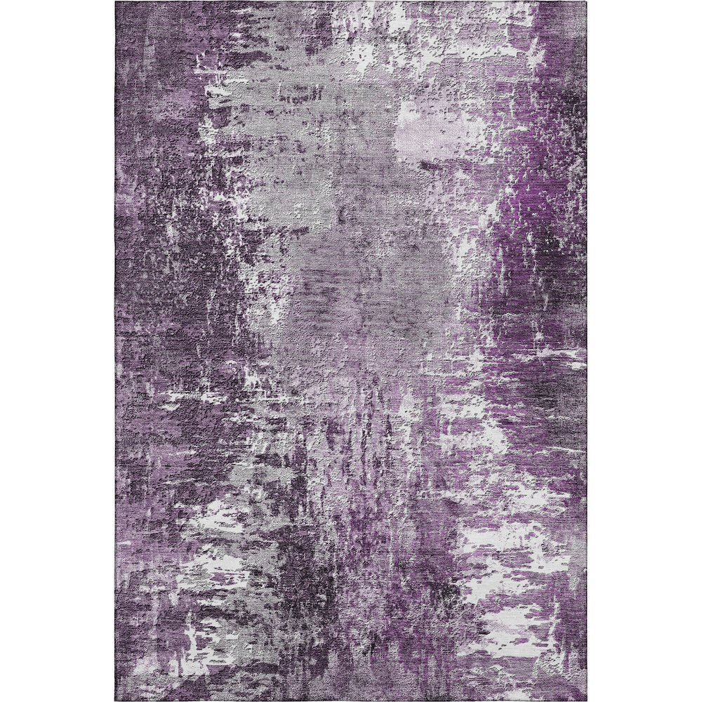 Premium Machine Washable Mayfield AMF718 Eggplant 10' x 14' Rug