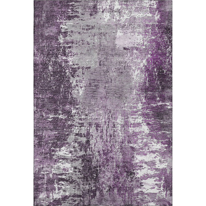 Premium Machine Washable Mayfield AMF718 Eggplant 10' x 14' Rug