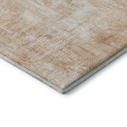 Premium Machine Washable Mayfield AMF725 Coral 8' x 8' Round Rug