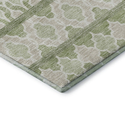 Premium Machine Washable Mayfield AMF726 Aloe 8' x 8' Round Rug