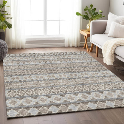 Premium Machine Washable Mayfield AMF726 Taupe 10' x 14' Rug