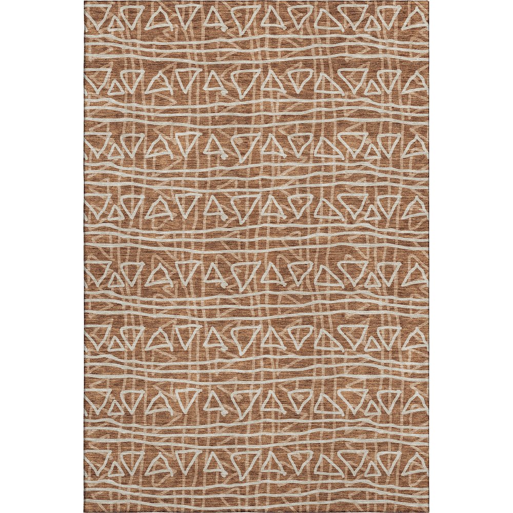 Premium Machine Washable Mayfield AMF730 Terracotta 10' x 14' Rug