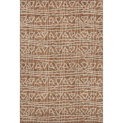 Premium Machine Washable Mayfield AMF730 Terracotta 10' x 14' Rug