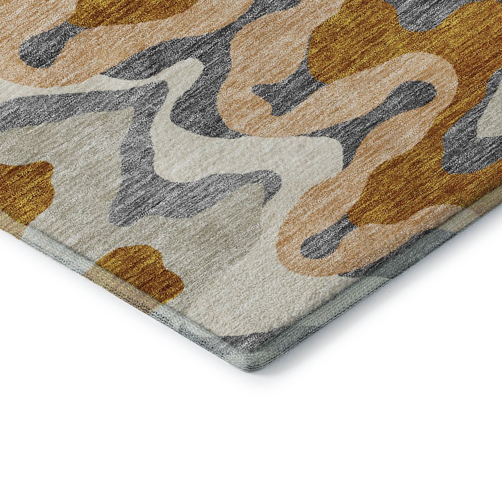 Premium Machine Washable Mayfield AMF750 Terracotta 8' x 8' Round Rug