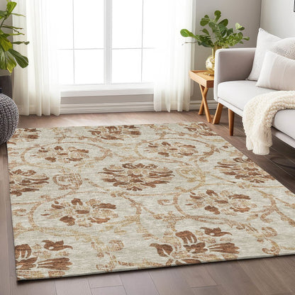 Premium Machine Washable Mayfield AMF762 Terracotta 10' x 14' Rug