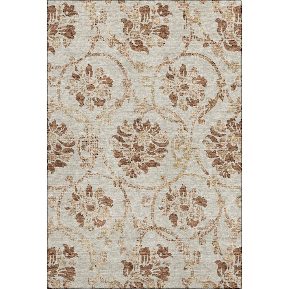 Premium Machine Washable Mayfield AMF762 Terracotta 10' x 14' Rug