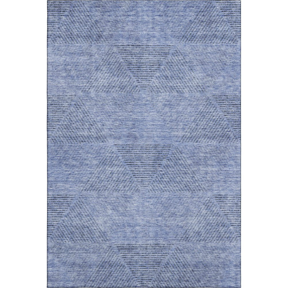 Premium Machine Washable Mayfield AMF777 Blue 10' x 14' Rug