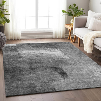 Premium Machine Washable Mayfield AMF787 Gray 10' x 14' Rug