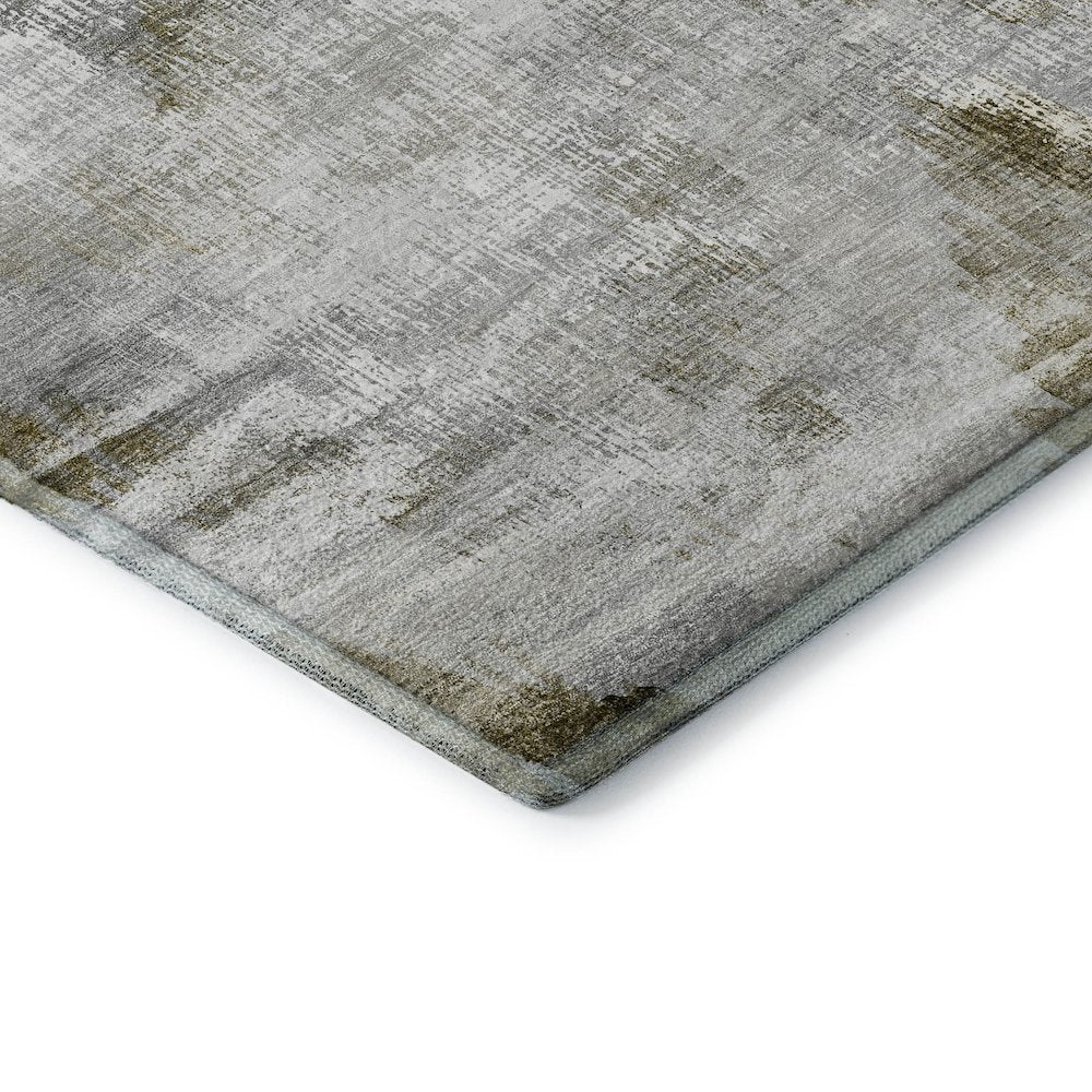 Premium Machine Washable Mayfield AMF791 Taupe 8' x 8' Round Rug