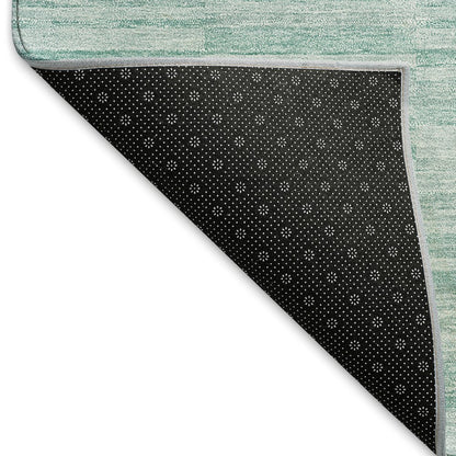 Premium Machine Washable Mayfield AMF817 Turquoise 8' x 8' Round Rug