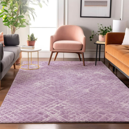 Premium Machine Washable Mayfield AMF825 Lavender 10' x 14' Rug