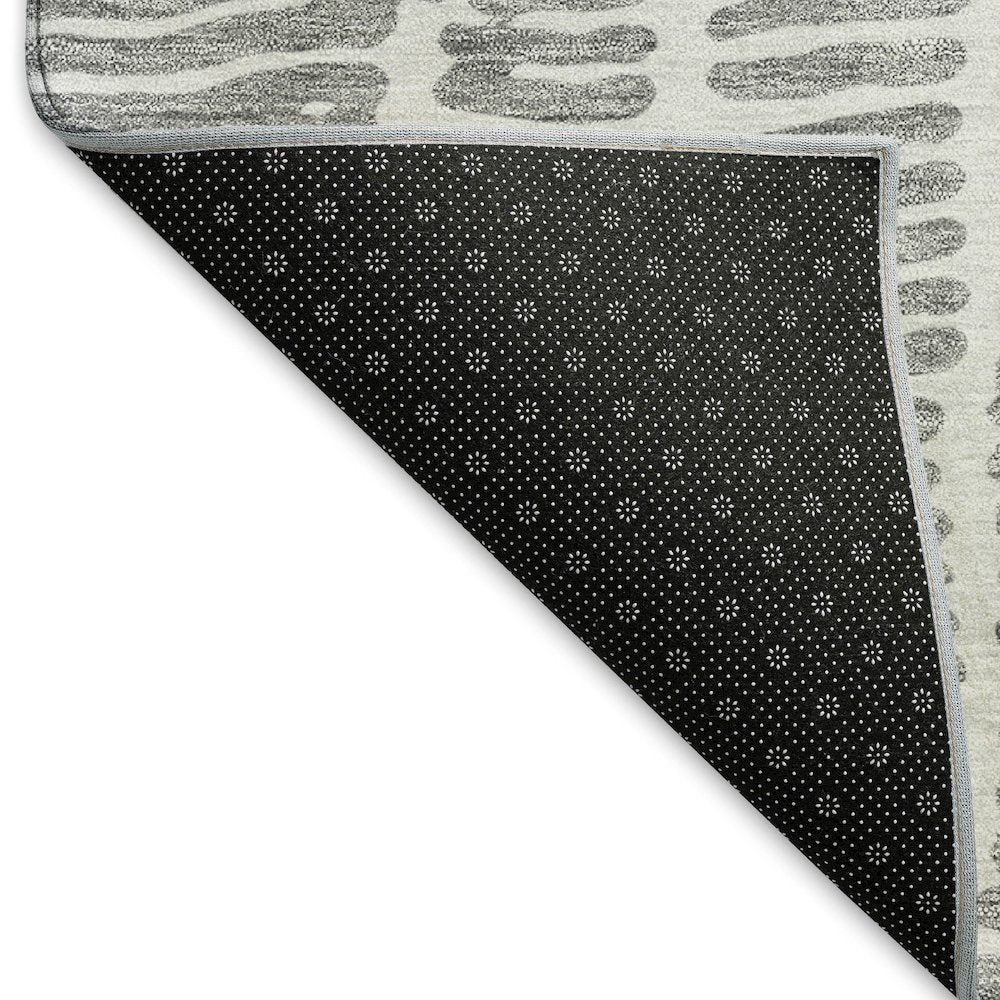 Premium Machine Washable Mayfield AMF830 Gray 8' x 8' Round Rug