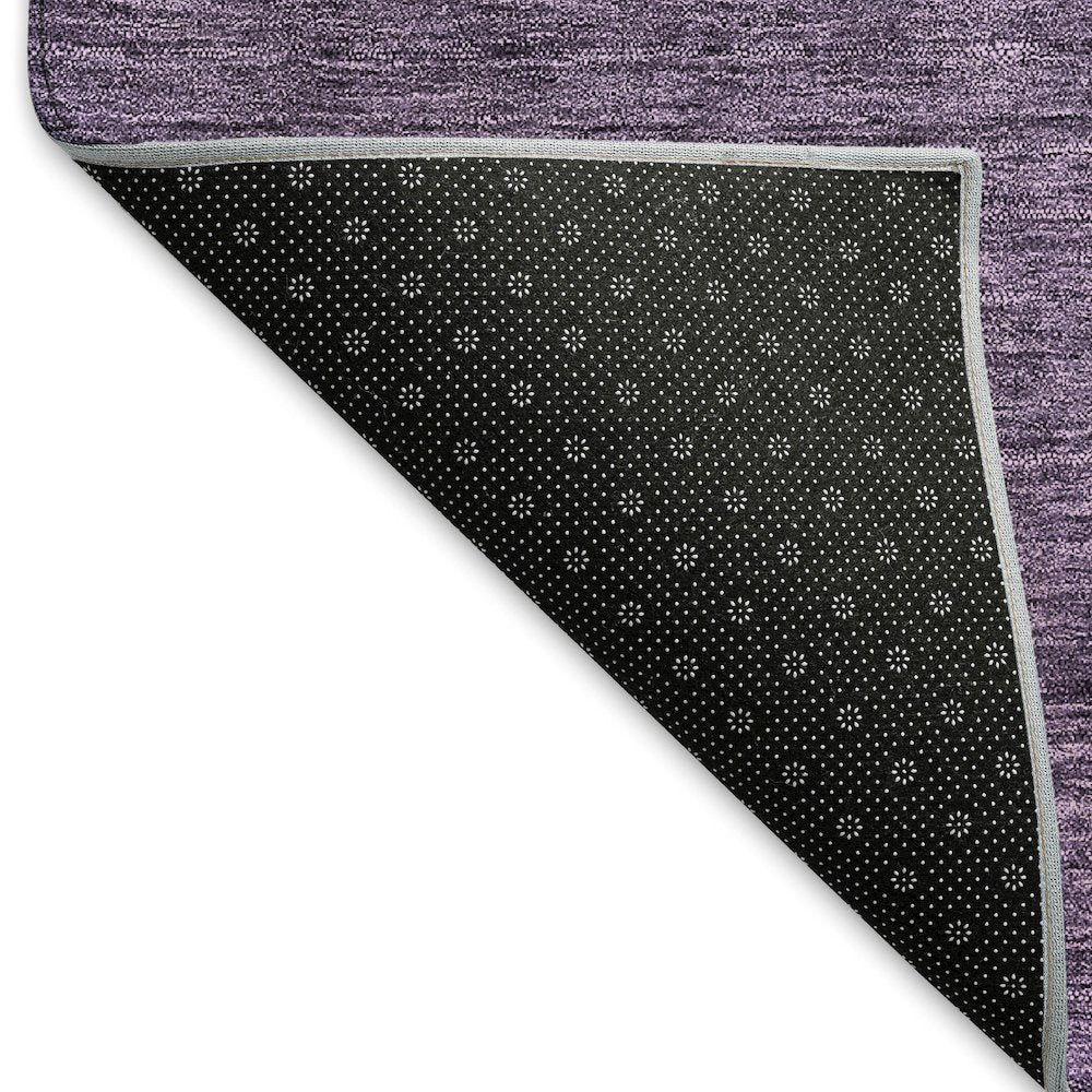Premium Machine Washable Mayfield AMF833 Purple 8' x 8' Round Rug