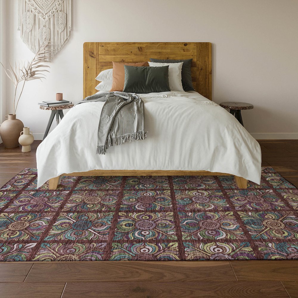 Premium Machine Washable Mayfield AMF852 Paprika 10' x 14' Rug
