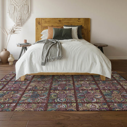 Premium Machine Washable Mayfield AMF852 Paprika 10' x 14' Rug