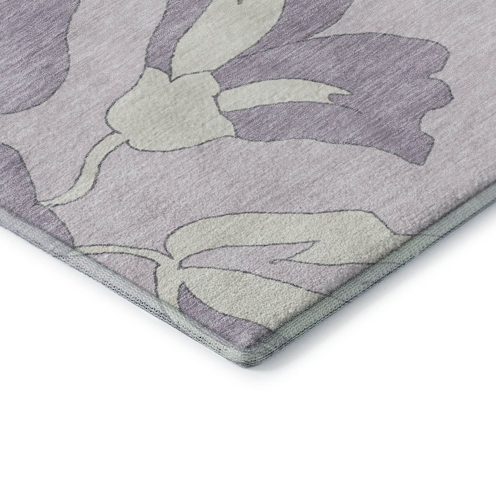 Premium Machine Washable Mayfield AMF857 Lavender 8' x 8' Round Rug