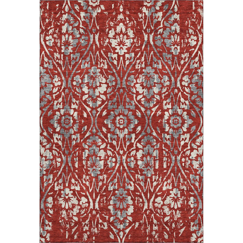 Premium Machine Washable Mayfield AMF868 Red 10' x 14' Rug