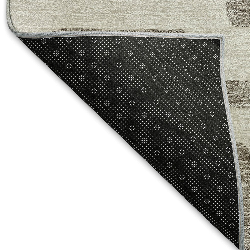 Premium Machine Washable Mayfield AMF903 Taupe 8' x 8' Round Rug