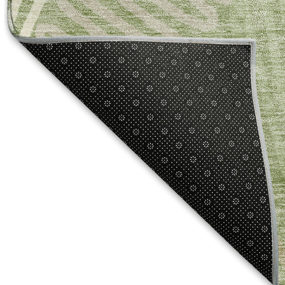 Premium Machine Washable Mayfield AMF904 Aloe 8' x 8' Round Rug